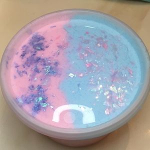 smaller portion of cotton candy cloud slime